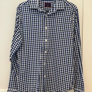 Men's Blue Checkered Shirt